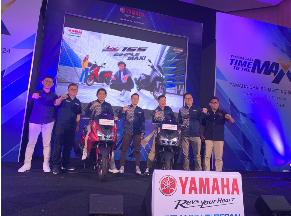 BARU: Peluncuran Yamaha&nbsp; Lx 155 di Bright Ballroom Haris Hotel Gajah Mada Pontianak, Kamis (1/2).