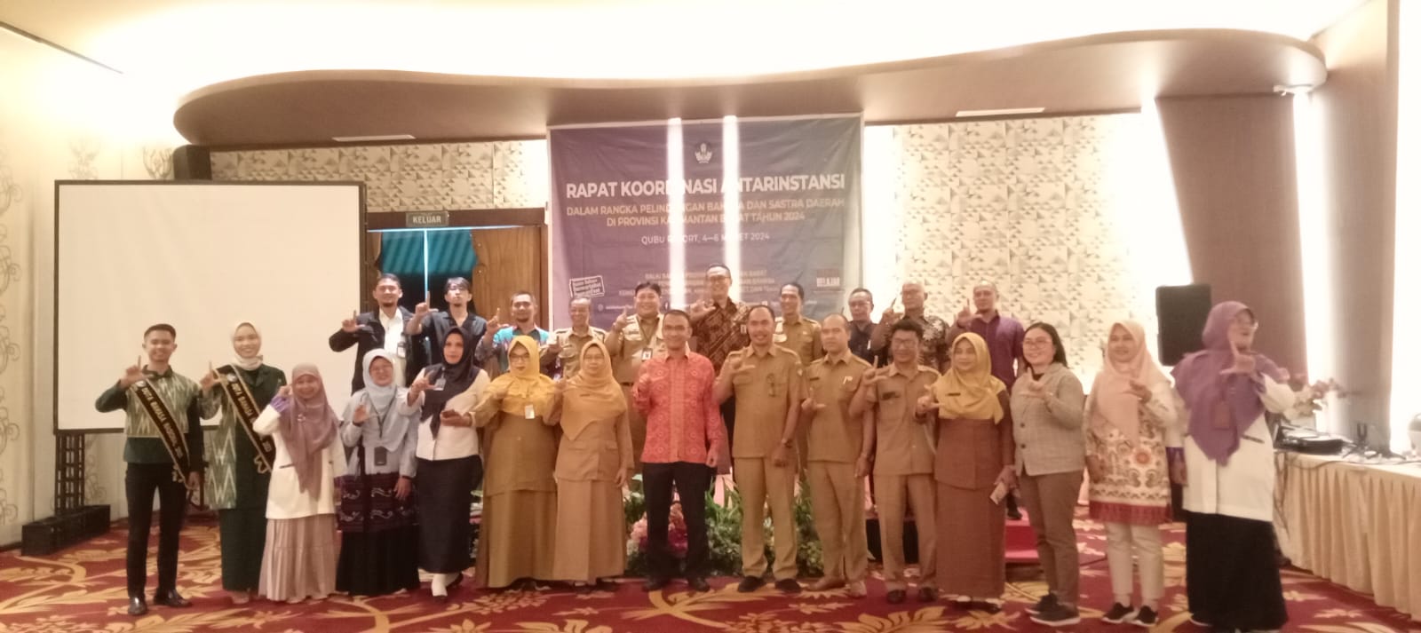 RAKOR: Balai Bahasa Kalbar menggelar rapat koordinasi bersama sejumlah instansi terkait, 4 hingga 6 Maret 2024.