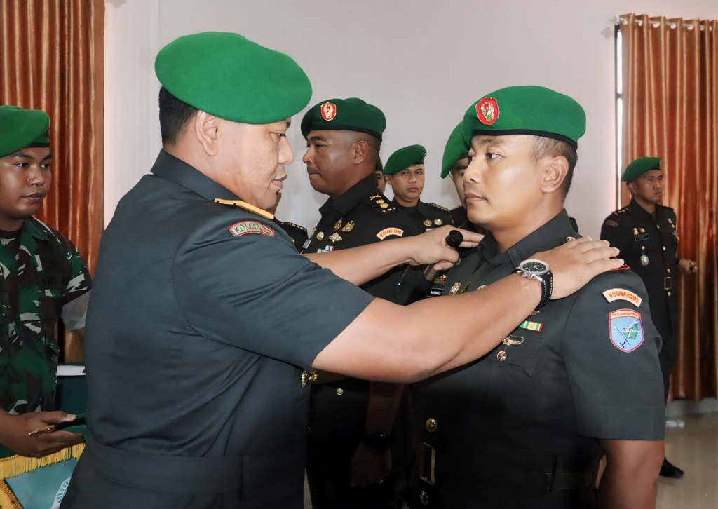SERTIJAB: Suasana sertijab Dandim 1201/MPh.