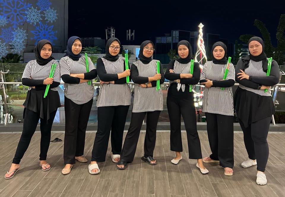 Para penggiat Pound Fit di Kota Pontianak