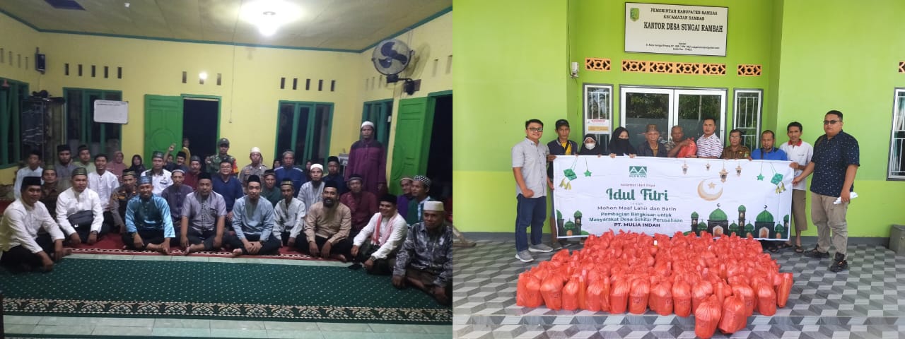 PT SEC dan PT MI saat laksanakan Safari Ramadan dirangkai Bukber serta penyerahan paket lebaran.
