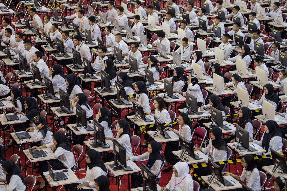 Ilustrasi seleksi penerimaan CPNS.