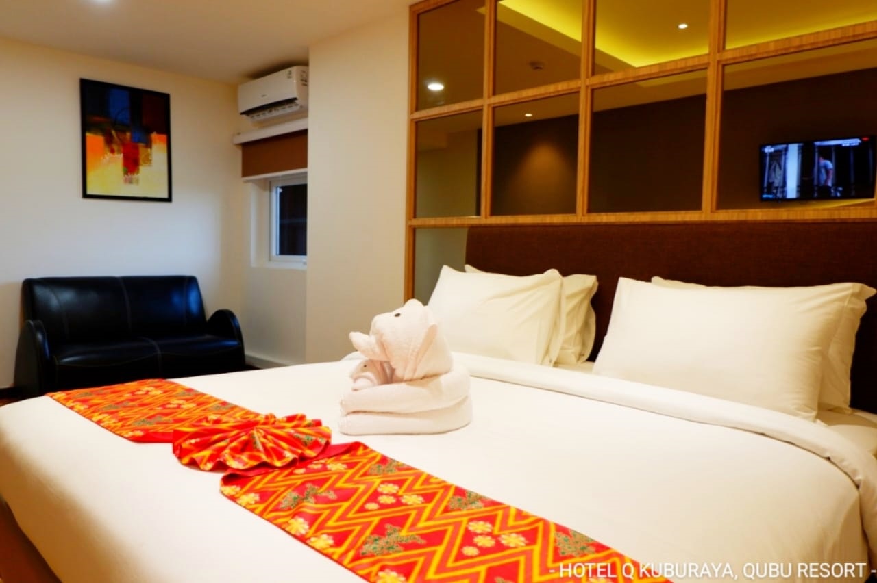 SANTAI: Hotel Q Kubu Raya merupakan hotel bintang 4 yang menawarkan suasana santai yang dipadukan dengan gaya hidup modern.