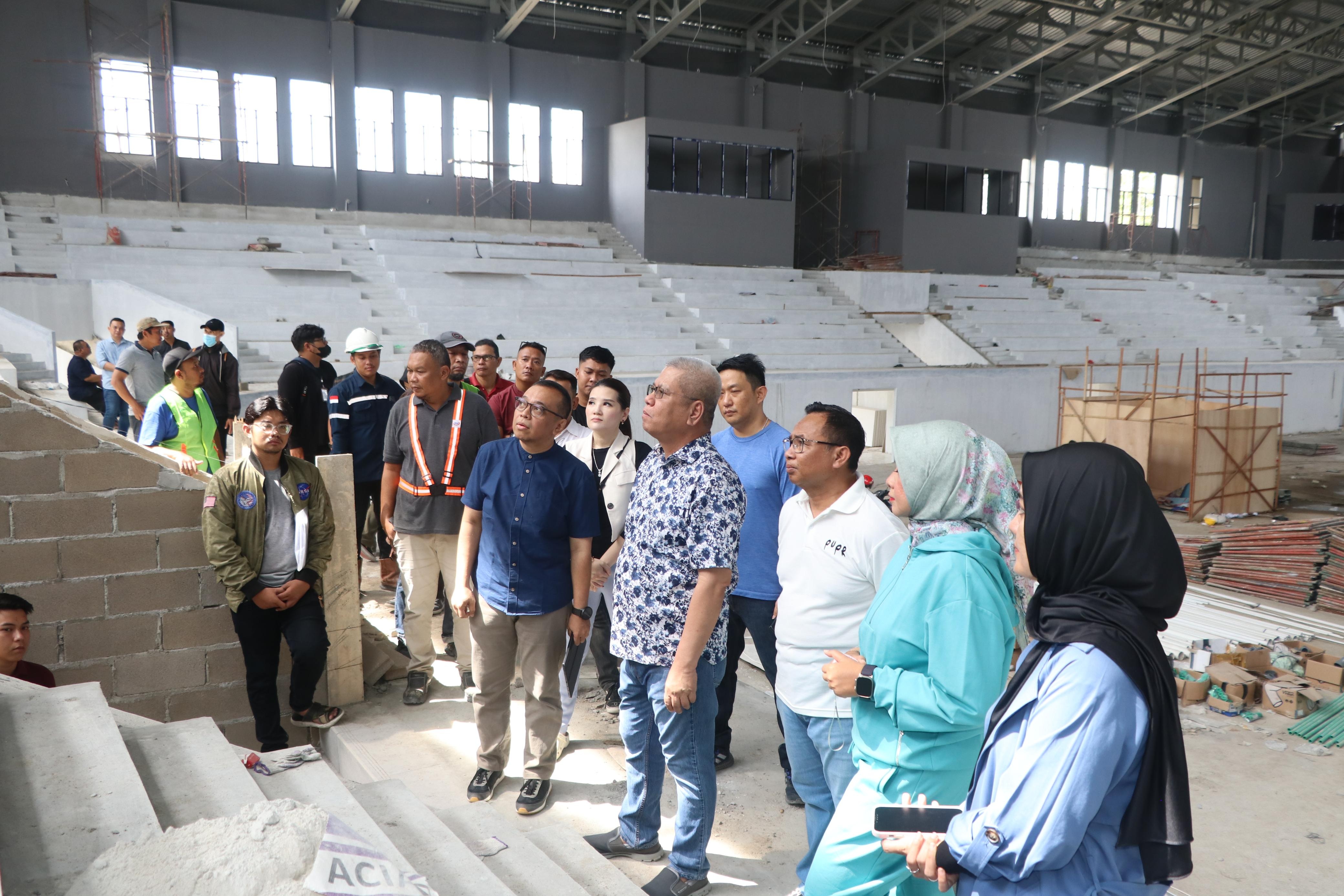 GOR Terpadu Ayani Pontianak Capai 80 Persen, Harisson Harap Juni Sudah ...
