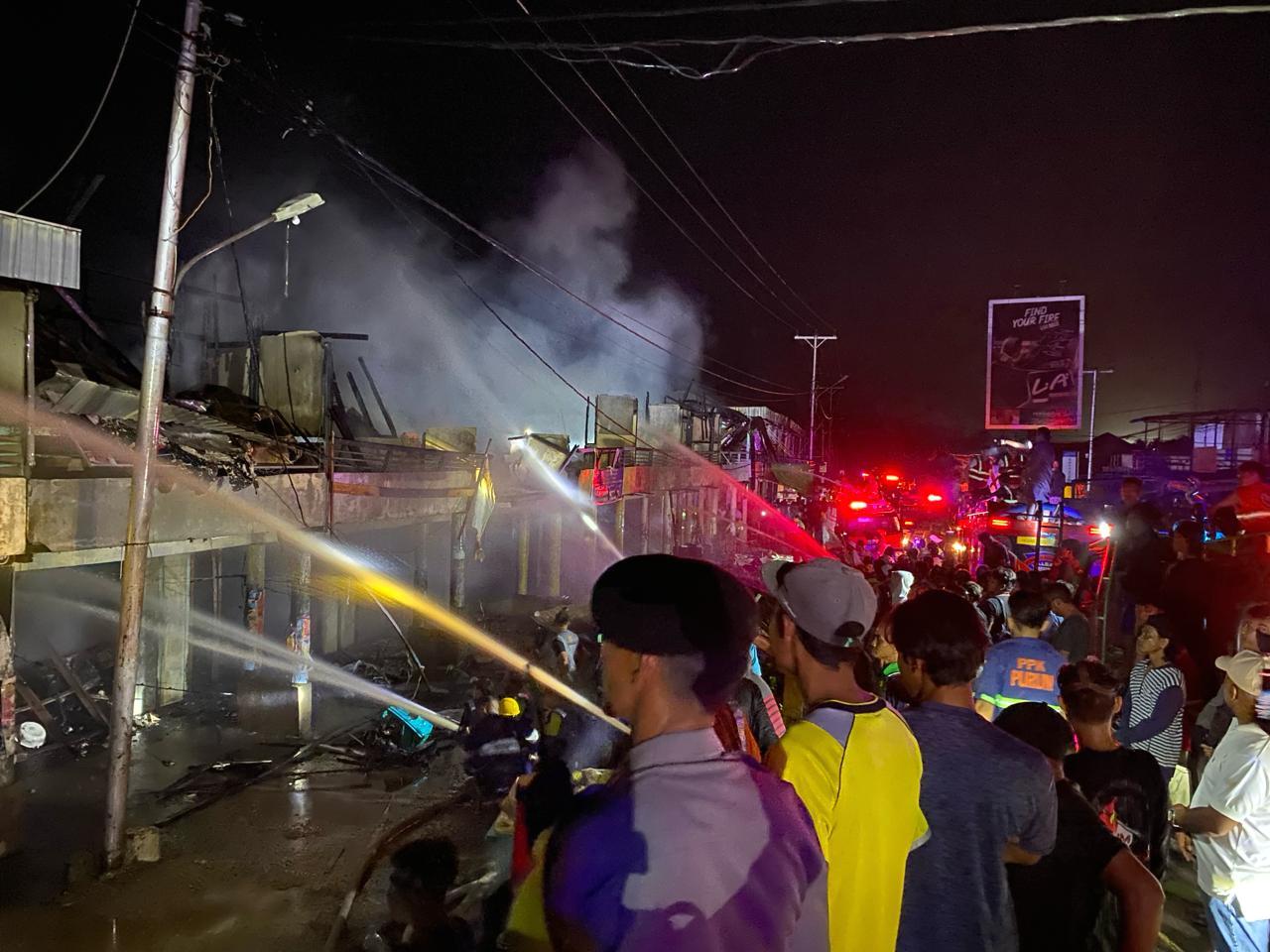 Tingkatkan Kewaspadaan: Kebakaran di pasar Sungaii Kunyit beberapa waktu lalu.