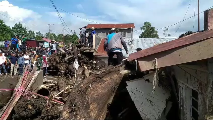 Musibah banjir bandang terjadi di Kabupaten Agam, Sumatera Barat.