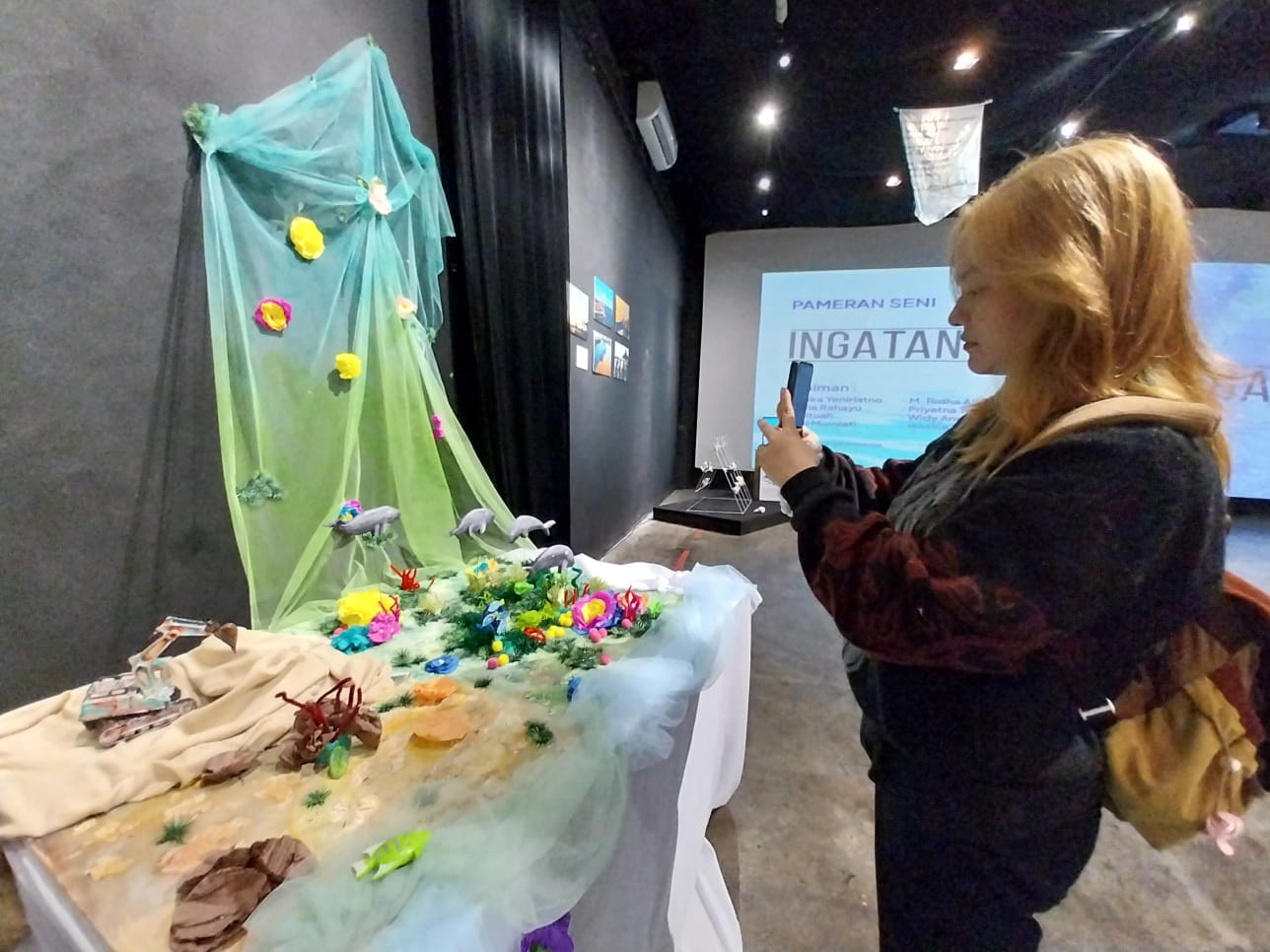 Salah satu karya yang dipamerkan di Pameran Seni Merawat Ingatan Warga.