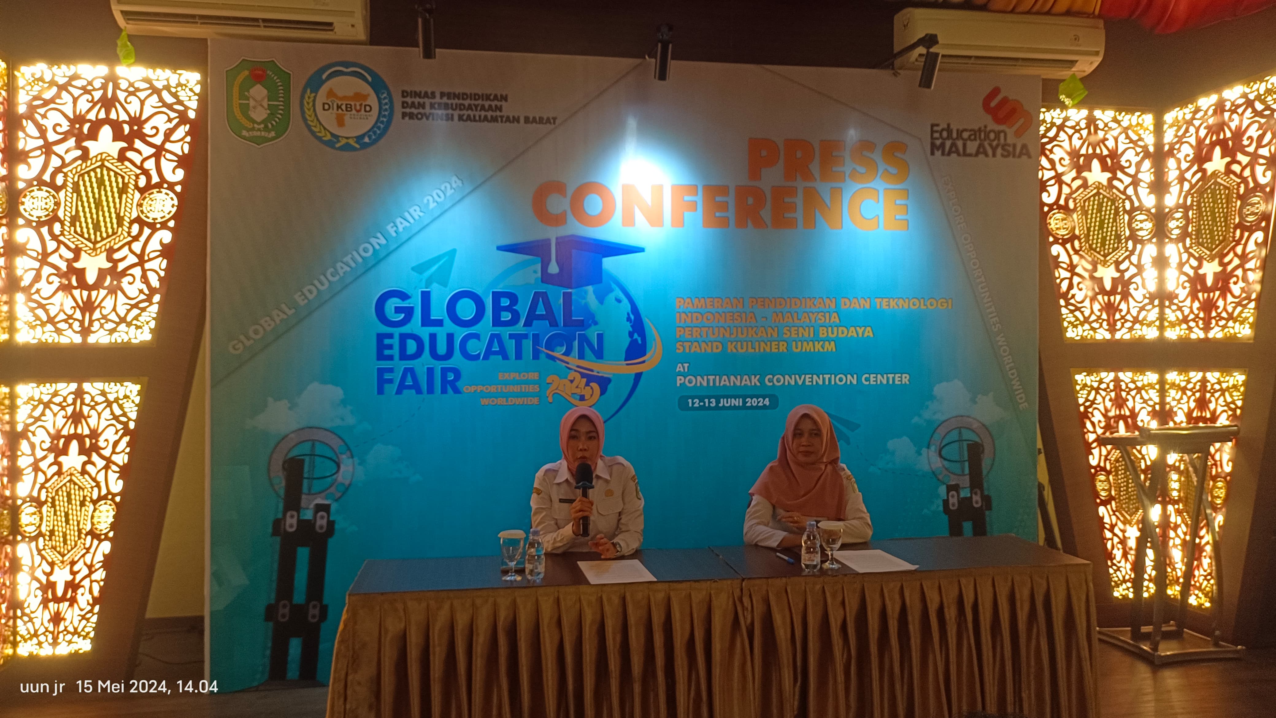 Dinas Pendidikan dan Kebudayaan Provinsi Kalimantan Barat bekerjasama dengan  Education Malaysia Global Services (EMGS) menggelar kegiatan Global Education Fair pada 12-13 Juni 2024 di PCC.