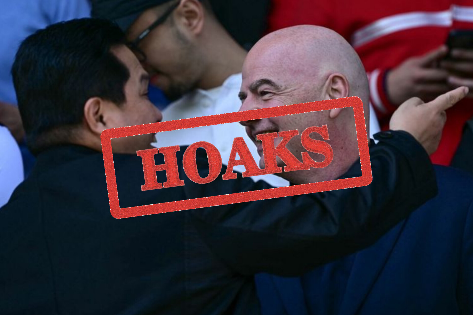Presiden Federasi Asosiasi Sepak Bola Dunia (FIFA) Gianni Infantino dan Ketua PSSI, Erick Thohir.