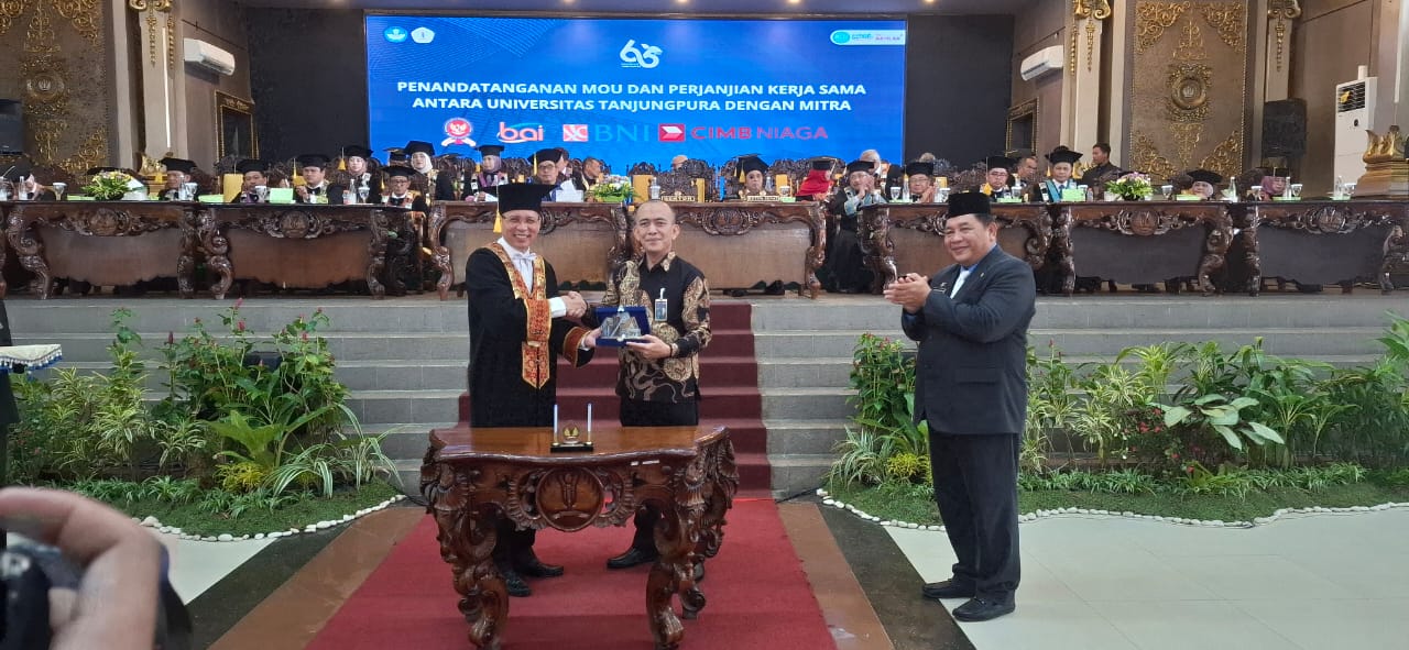 LANJUTKAN : BNI dan Untan melanjutkan program ekosistem keuangan perguruan tinggi. //BNI For Pontianak Post