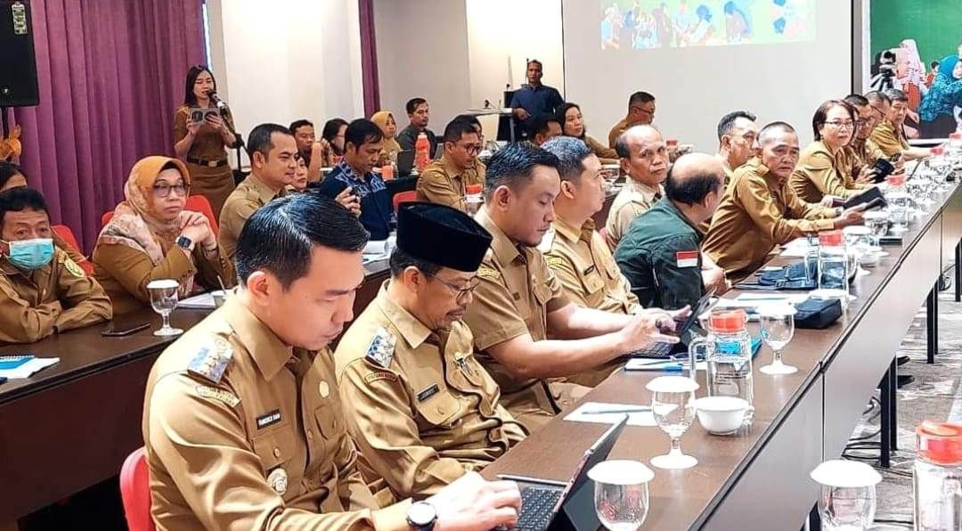 HADIR: Wakil Bupati Sambas Fahrur Rofi saat menghadiri kegiatan penilaian aksi konvergensi stunting yang dilaksanakan Pemprov Kalbar belum lama ini.