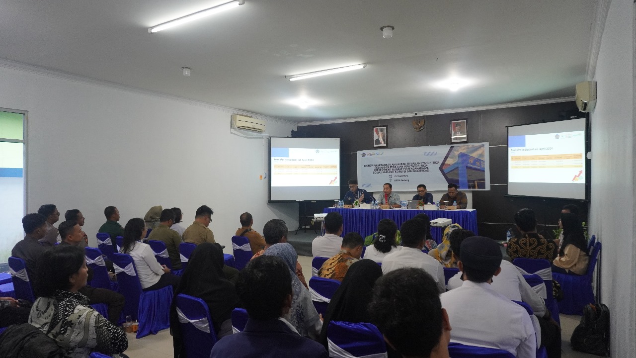 MONEV : Kantor Pelayanan Perbendaharaan Negara (KPPN) Sintang saat menggelar monev pelaksanaan anggaran Triwulan I Tahun 2024, beberapa waktu lalu.
