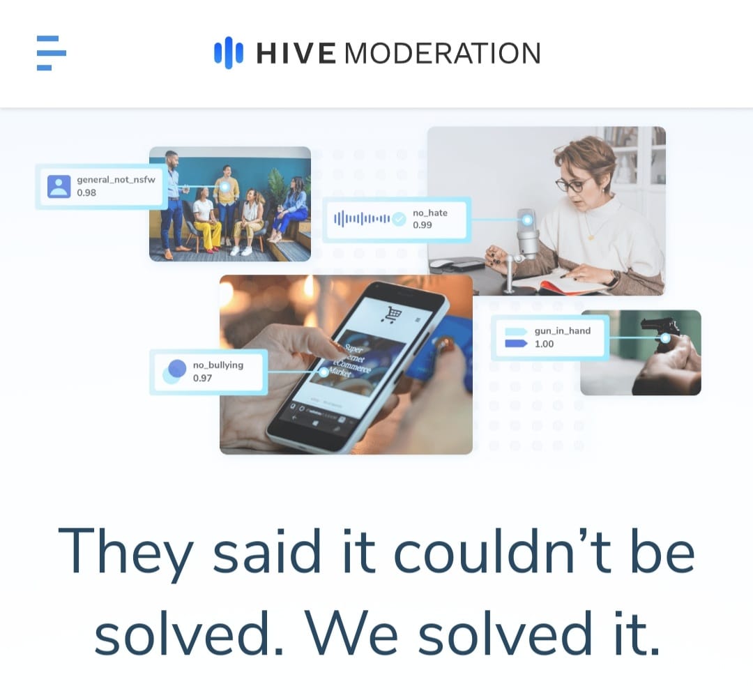 Hive Moderation.