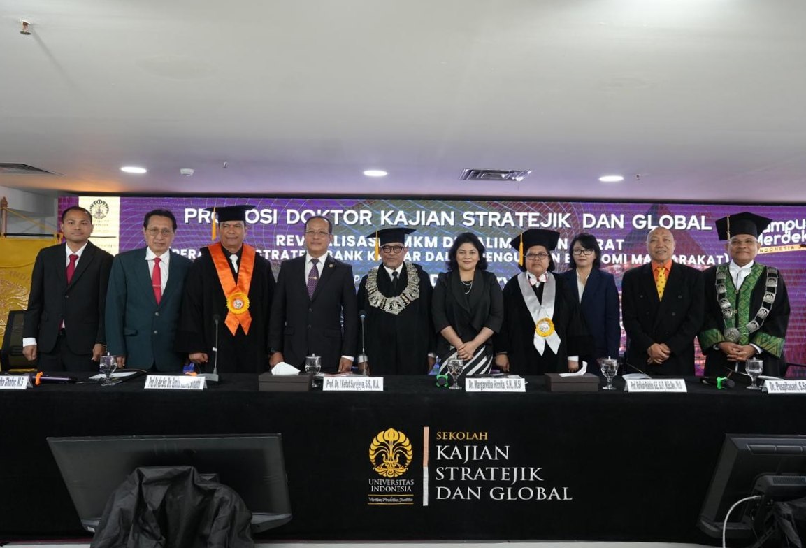 SIDANG: Dokumentasi Sidang Terbuka Promosi Doktor Didi Haryono di Universitas Indonesia pada 27 Juni 2024.