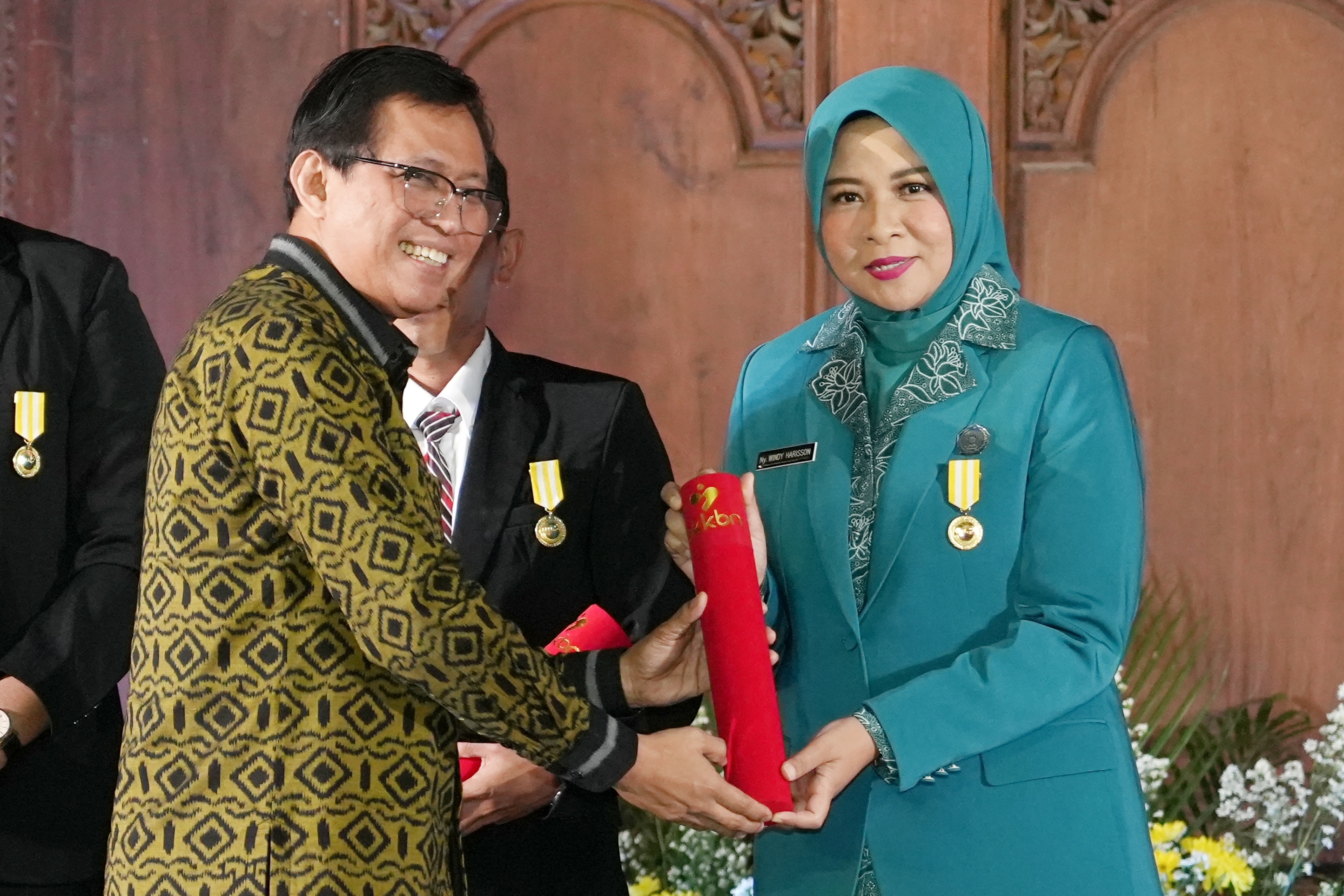 Pj Wali Kota Pontianak Ani Sofian saat memaparkan evaluasi kinerja triwulan kedua di Kementerian Dalam Negeri di Jakarta.