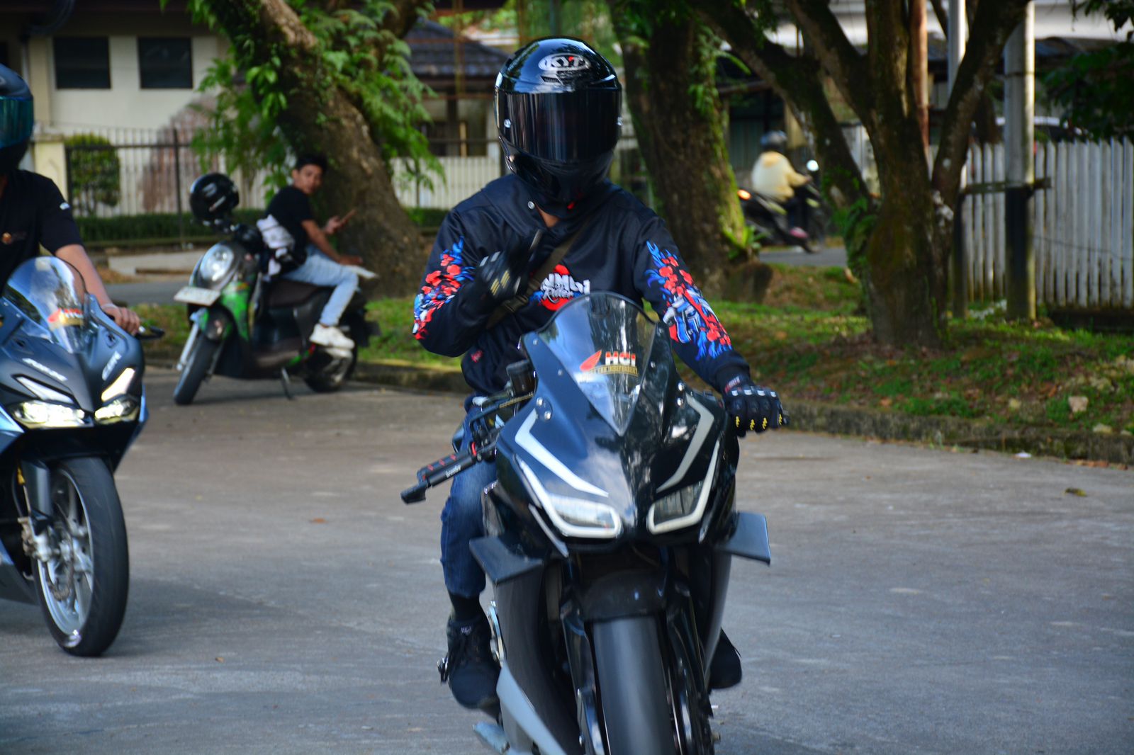 Pengendara Sunmori di Pontianak.