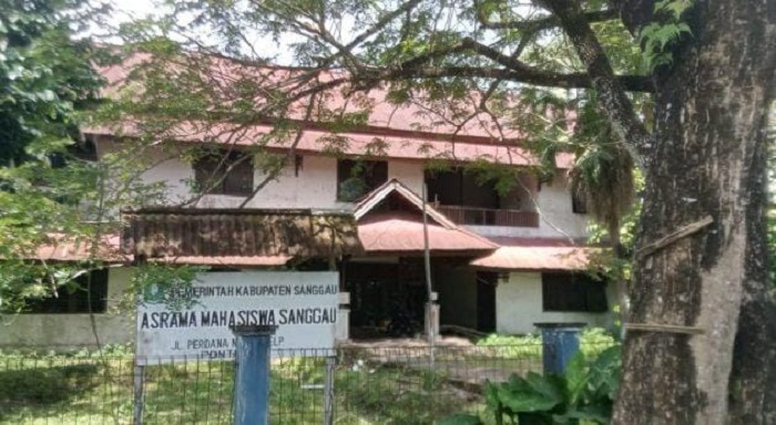 Bangunan lama asrama mahasiswa Kabupaten Sanggau.