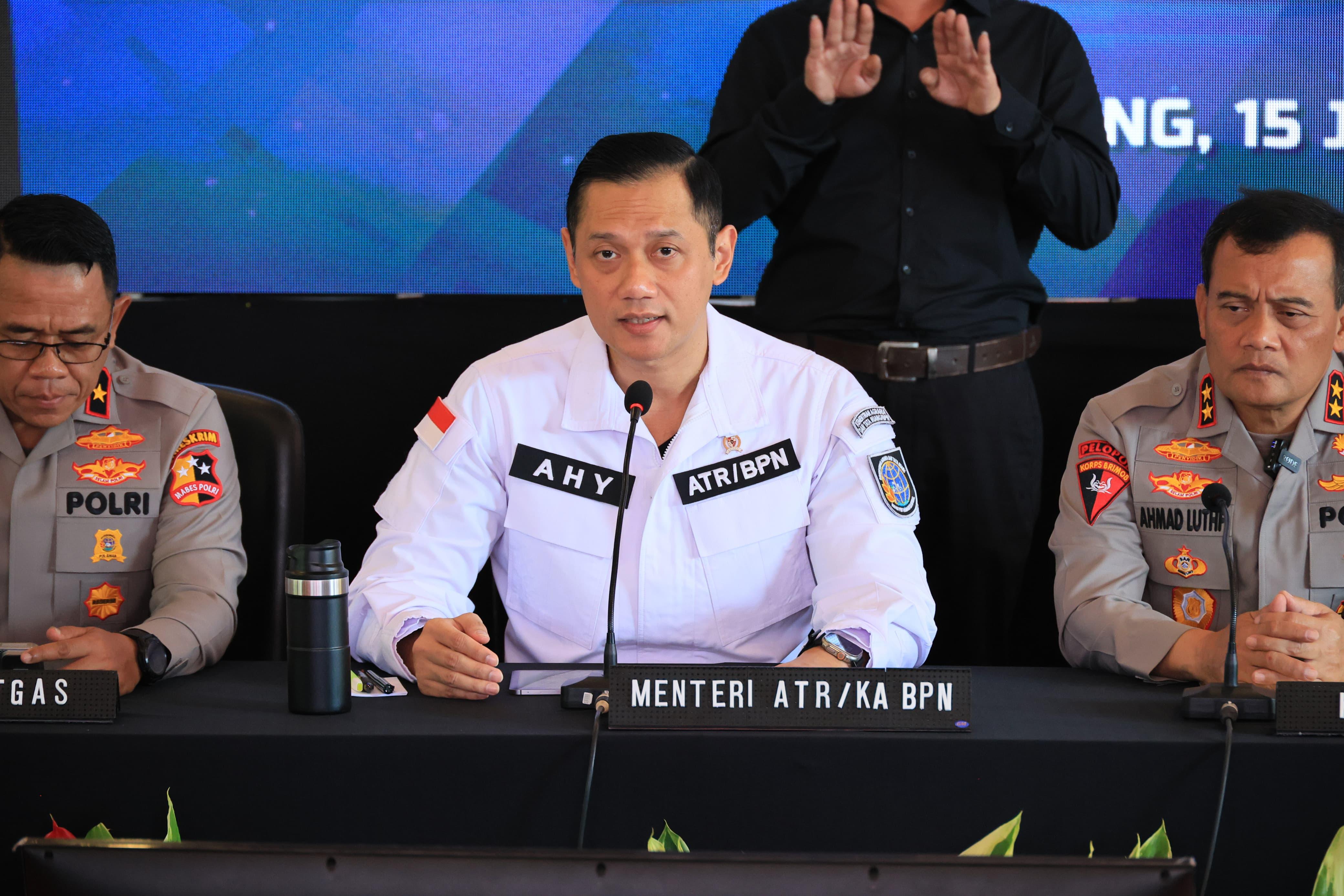 Agus harimurti Yudhoyono, Menteri Agraria dan Tata Ruang/Kepala Badan Pertanahan Nasional (ATR/BPN).