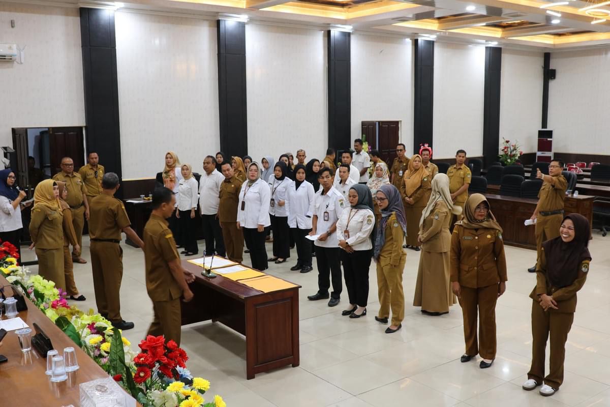 GLADI BERSIH: Sekretariat DPRD Ketapang menggelar gladi bersih pelantikan anggota DPRD Ketapang periode 2024-2029, Selasa (13/8).