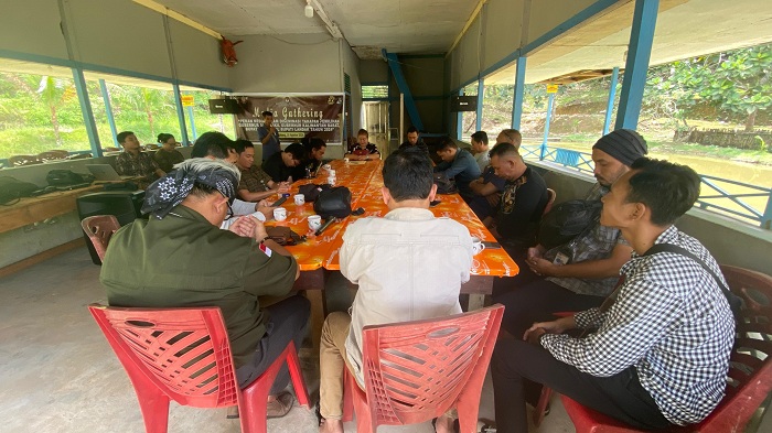 TEMU MEDIA: KPU Kabupaten Landak saat menggelar media gathering Bersama media di Kabupaten Landak.