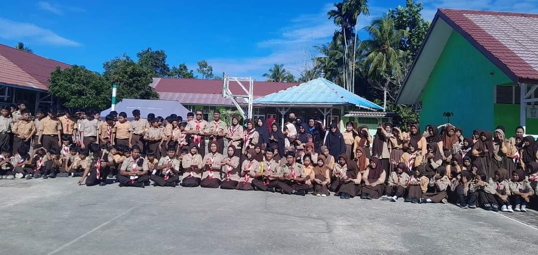 PERJUSAMI: Para peserta Perjusami di SMPN 2 Mempawah Timur.(ISTIMEWA)