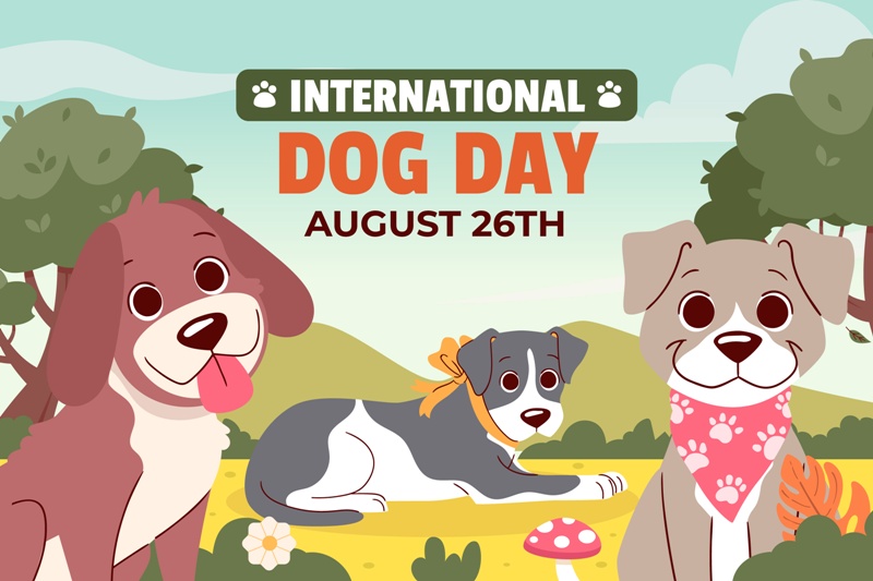 Ilustrasi International Dog Day. (FREEPIK)
