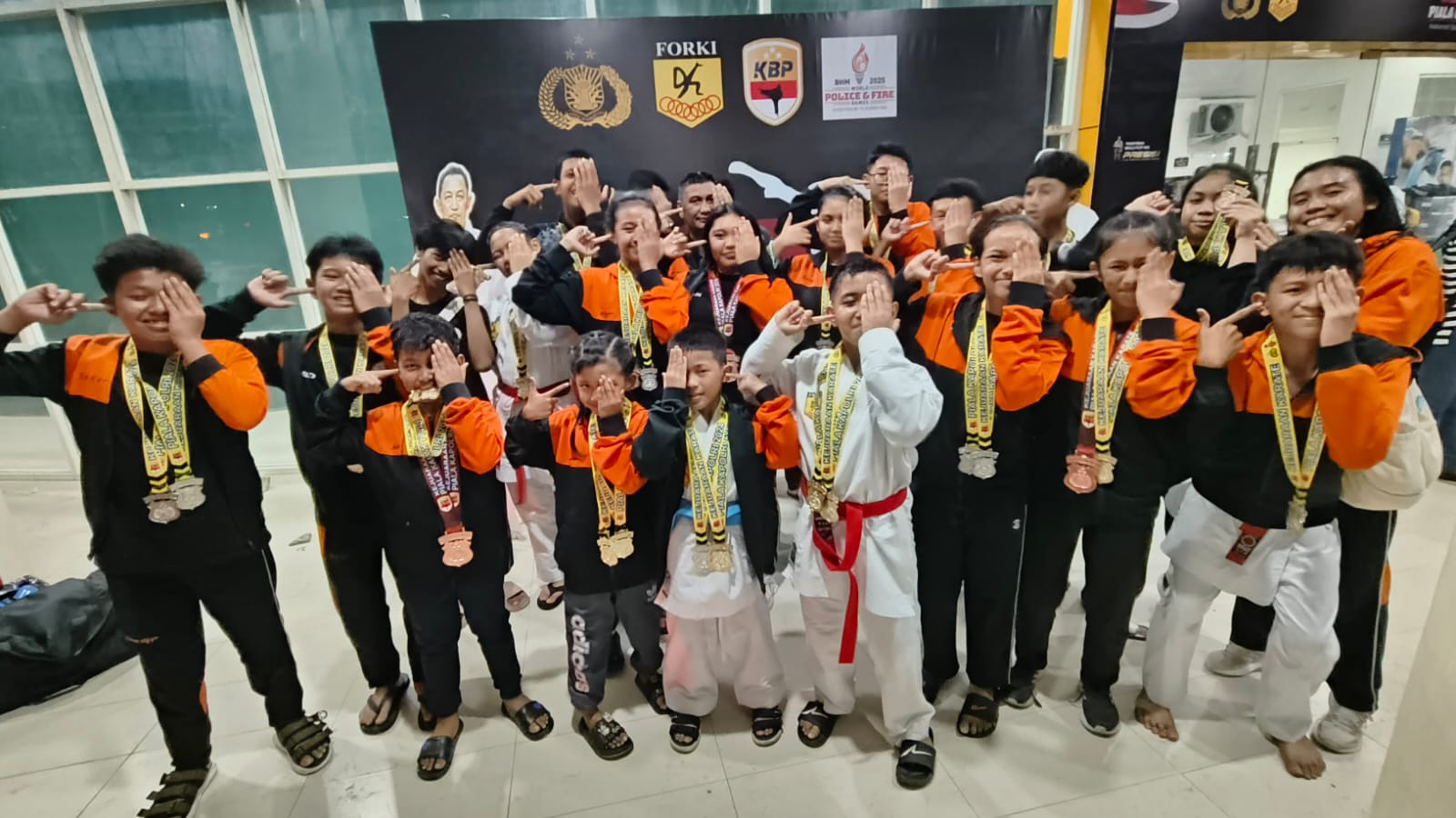 Atlet UKC meraih prestasi pada ajang Kapolri Cup beberapa waktu lalu.(ISTIMEWA)