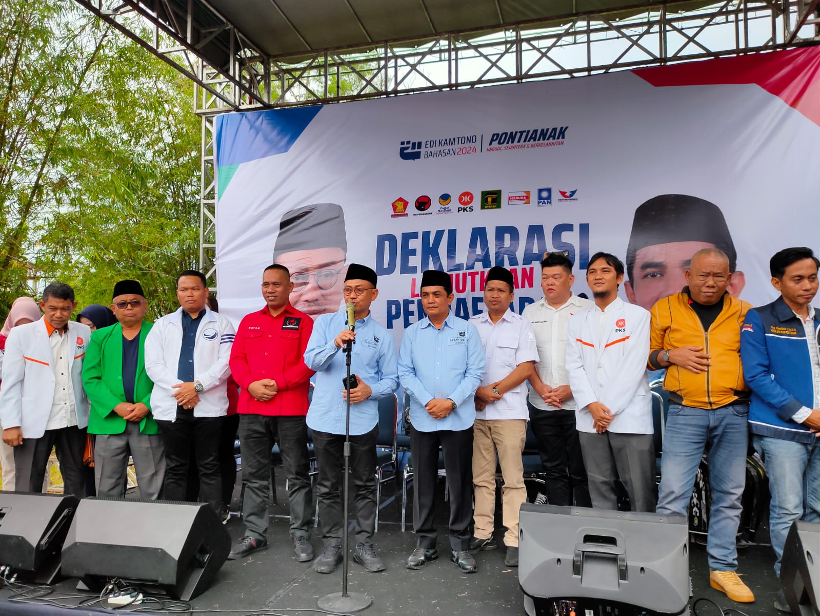 Relawan kemenangan Edi-Bahasan bersatu padu menjemput kemenangan di Pemilihan Wali Kota Pontianak tahun 2024.