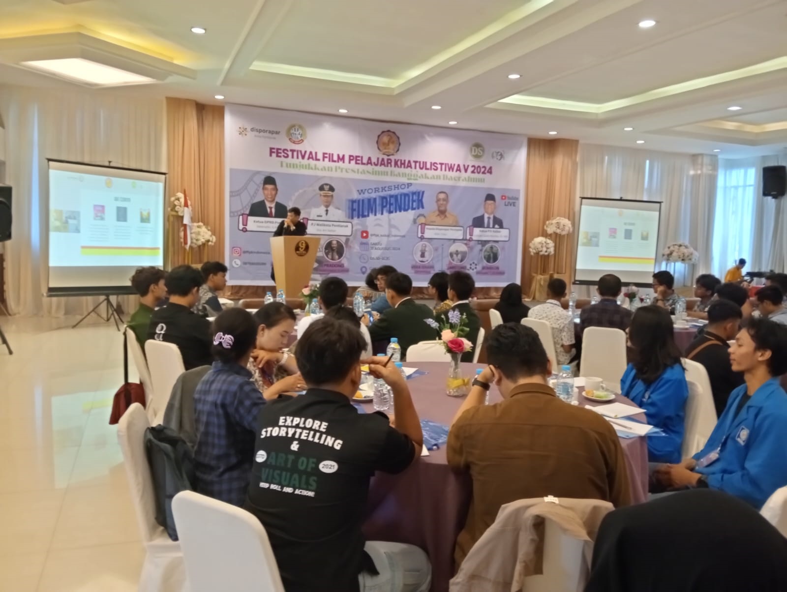 ANTUSIAS: Gelaran Festival Film Pelajar Khatulistiwa ini diperuntukan para pelajar dan mahasiswa. Mulai dari tingkat SMP dan SMA sederajat hingga mahasiswa.