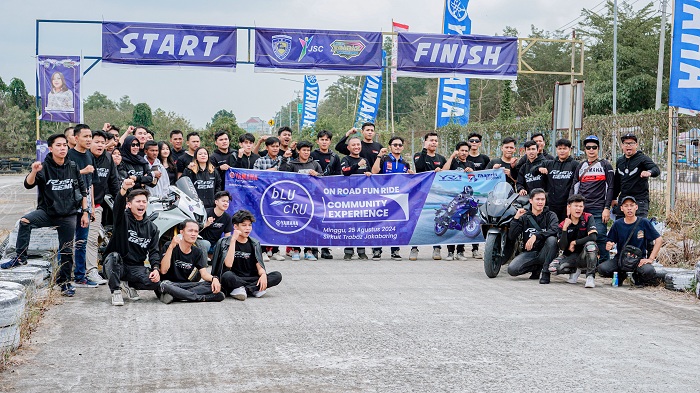 Bikers di Palembang Pertama Kali Jajal R15 Connected Series di Sirkuit Trabaz Jakabaring.