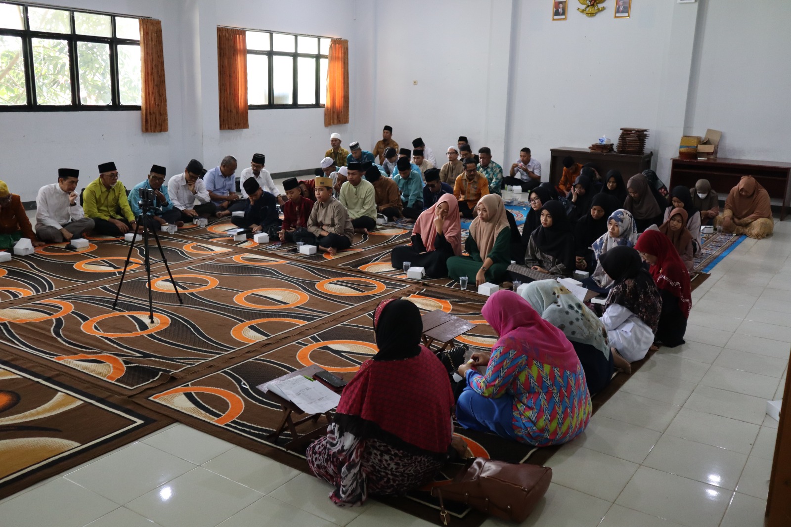 Para peserta MTQ dari Kalbar kembali mendapatkan pembekalan.