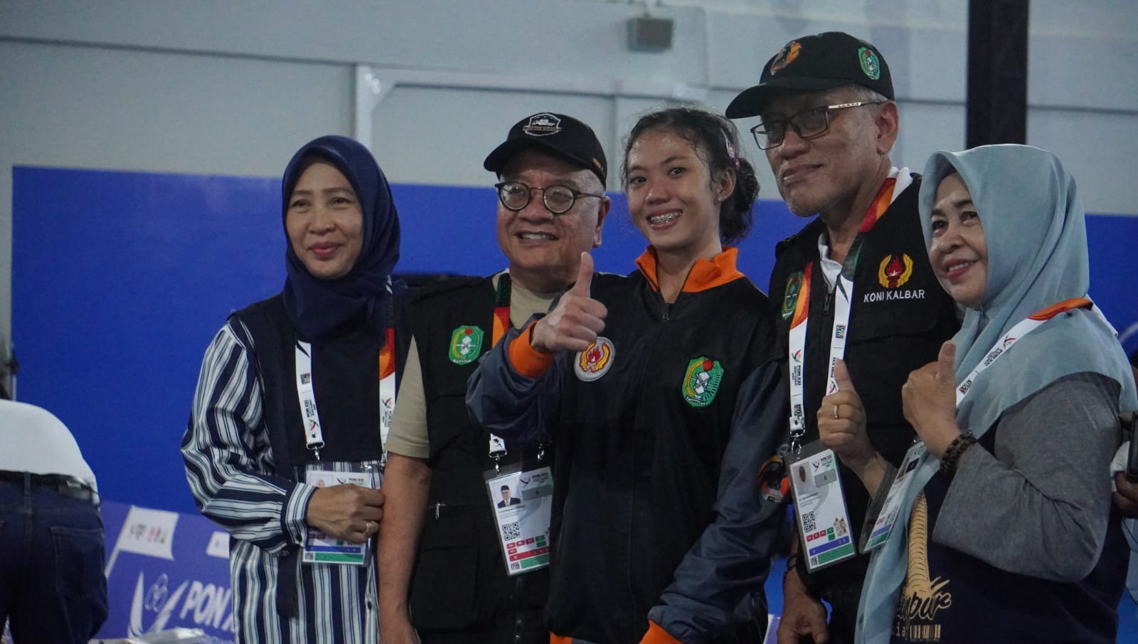 Dhea Anisa Nabila, atlet angkat besi Kalbar mendapat medali dalam PON Aceh mendapat medali perunggu, Kamis (5/9).(MIRZA AHMAD MUIN/PONTIANAK POST)