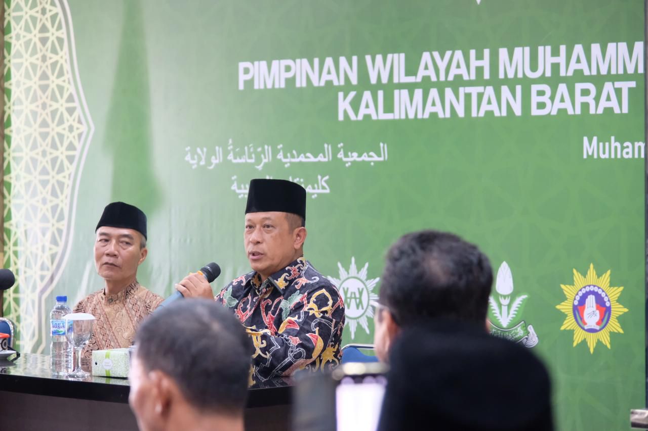 SILATURAHMI : Bakal Calon Wagub Kalbar Didi Haryono dalam momen silaturahmi dengan keluarga besar PW Muhammadiyah Kalbar, baru-baru ini.