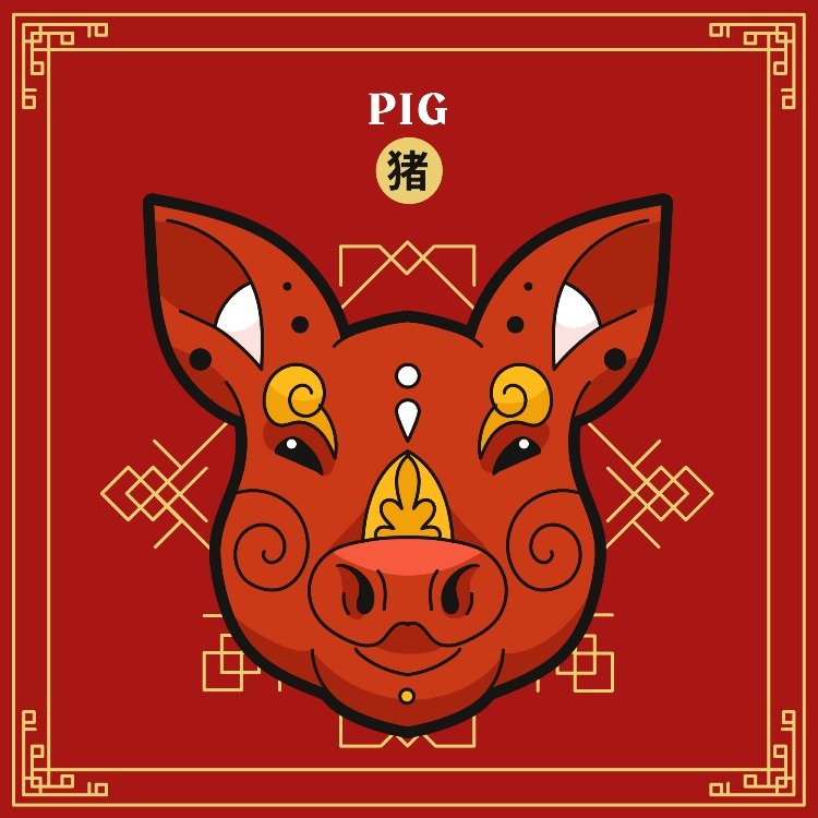 Ilustrasi Shio Babi. (FREEPIK)