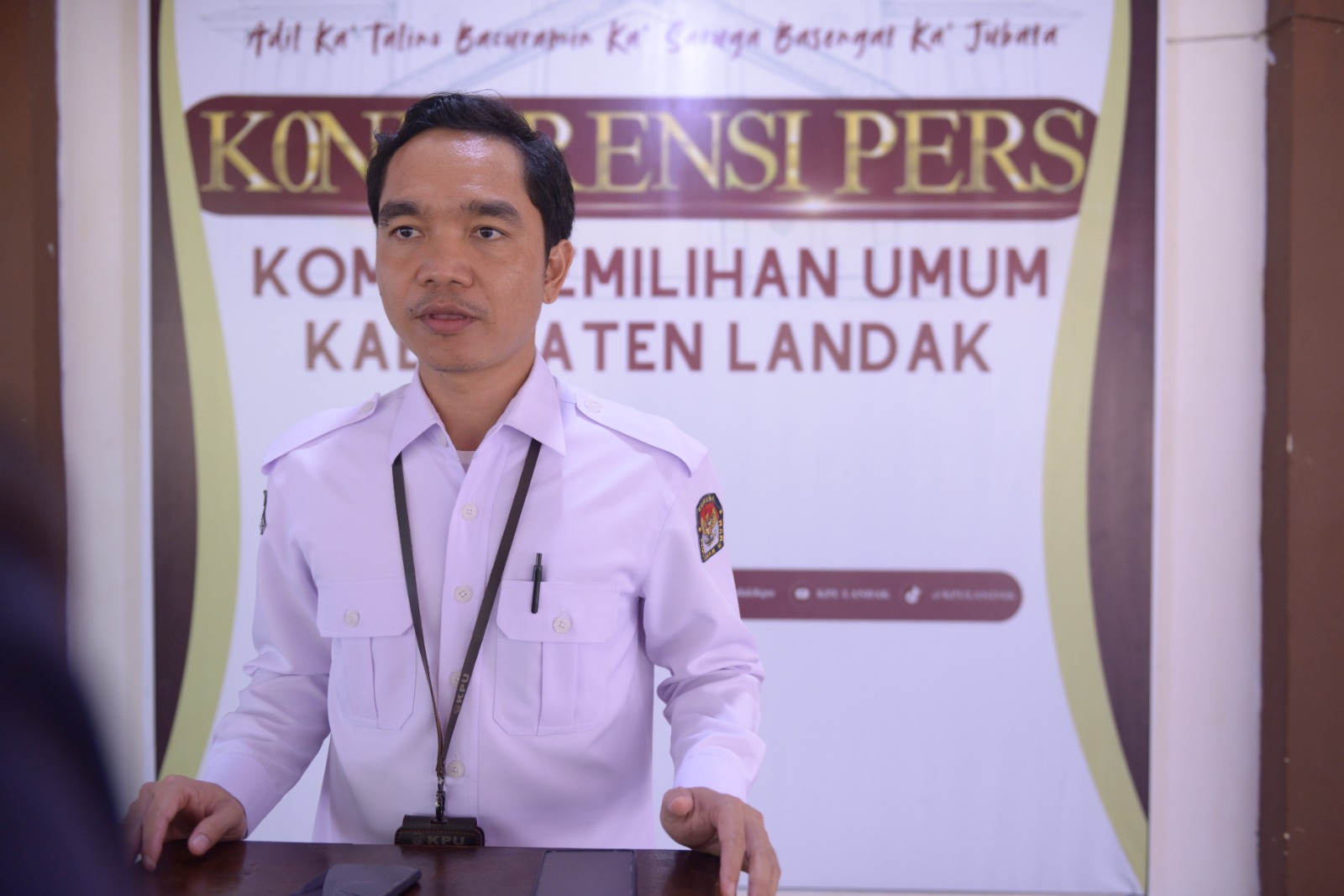 Ketua KPU Landak, Lisanto.
