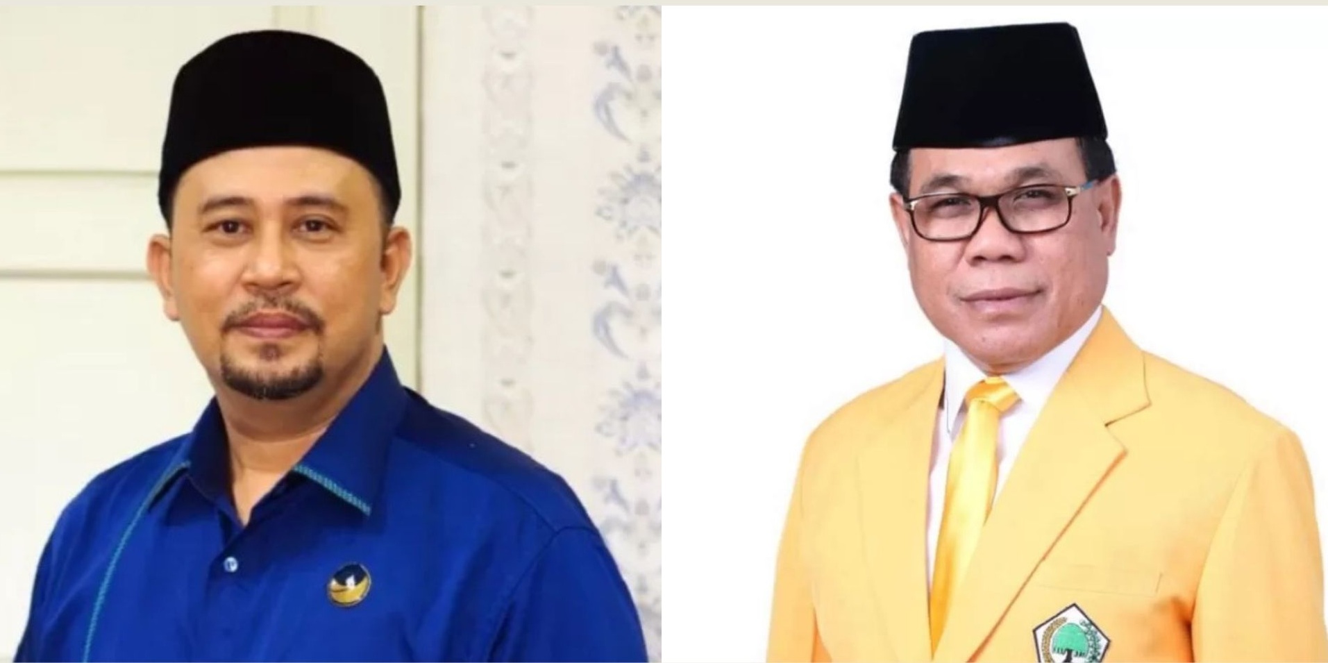 Syarif Amin Muhammad Wakil Ketua DPRD Kalbar dari NasDem Kalbar dan Prabasa Anantatur Wakil Ketua DPRD Kalbar dari Golkar Kalbar.