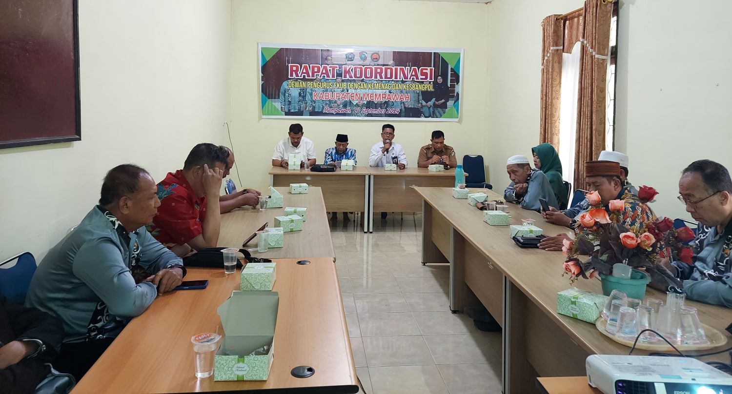 RAKOR: Suasana rakoor yang digelar FKUB Kabupaten Mempawah.
