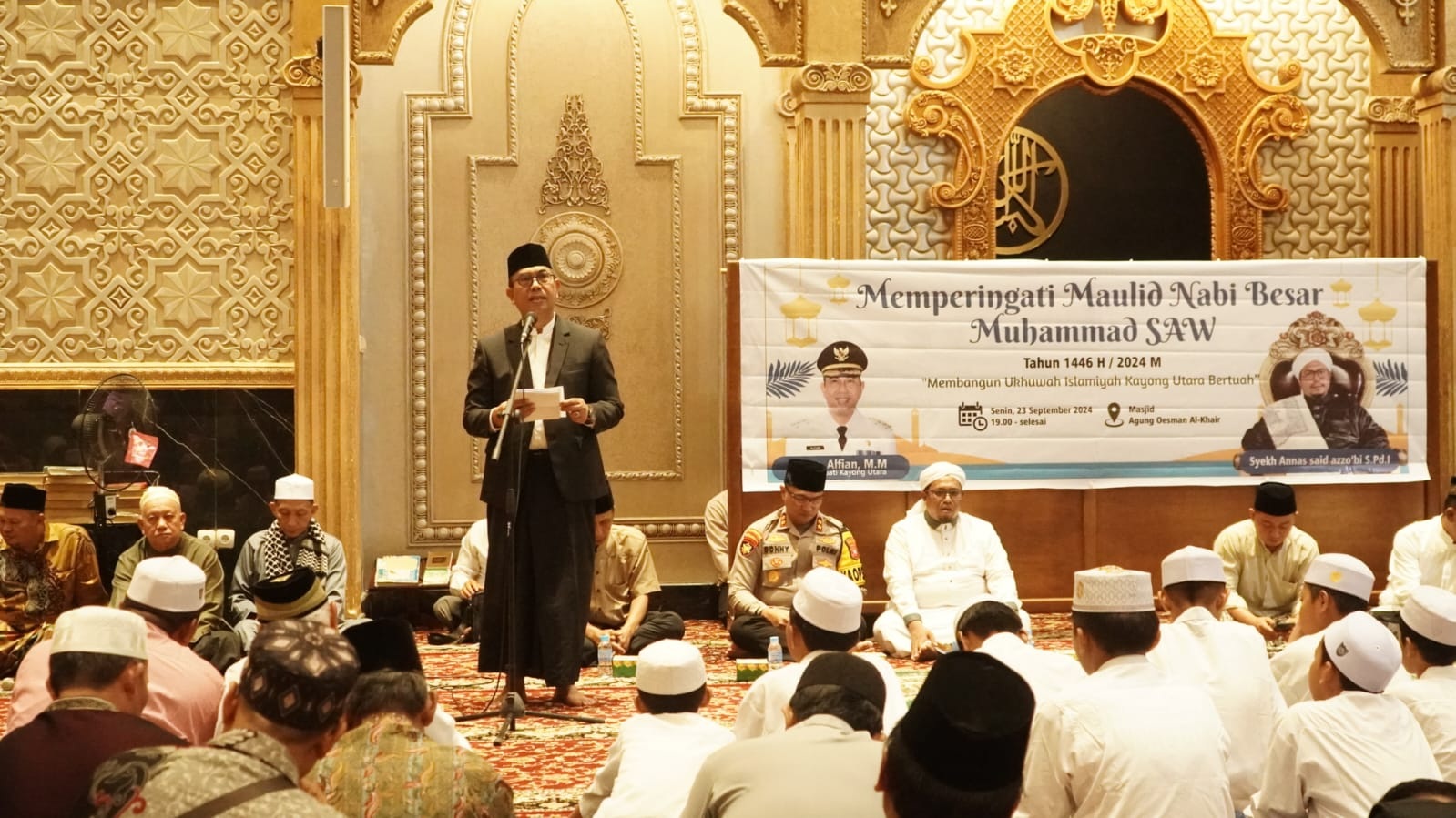 Jaga Persatuan: Penjabat Bupati Kayong Utara, Alfian&nbsp; menghadiri sekaligus memberikan sambutan.&nbsp;