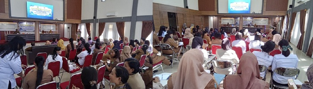KESEHATAN : Suasana Rapat Pembentukan dan Evaluasi Jejaring Skrining Layak Hamil, ANC dan Stunting yang digelar Dinas Kesehatan Kabupaten Sanggau, Selasa (24/9).