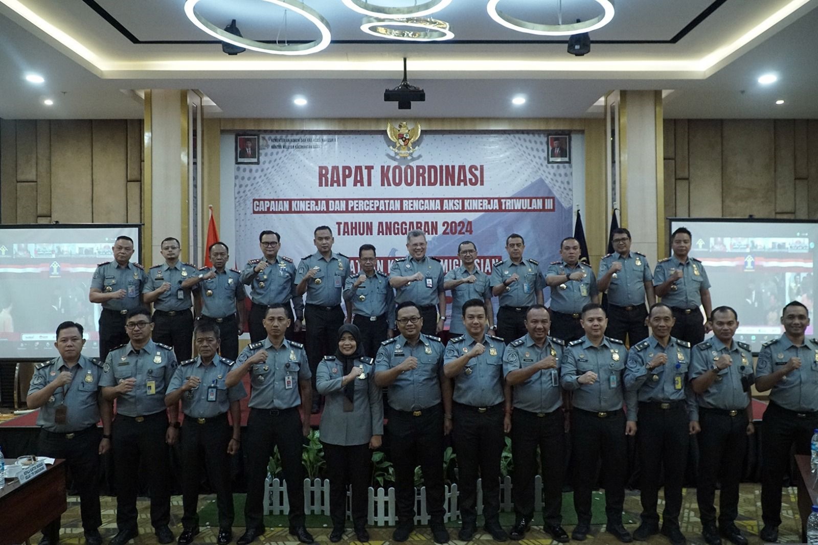 RAKOR : Para peserta rakor dari seluruh kantor imigrasi di Kalimantan Barat.