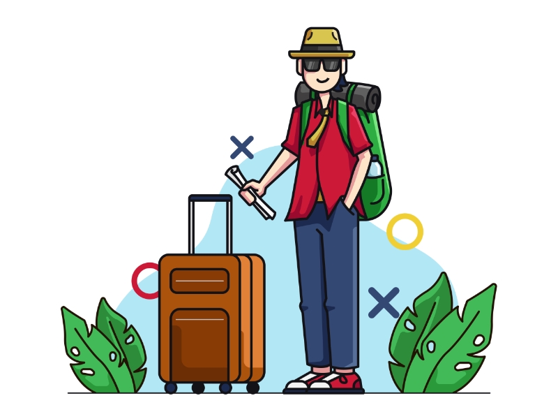 Ilustrasi tourism.