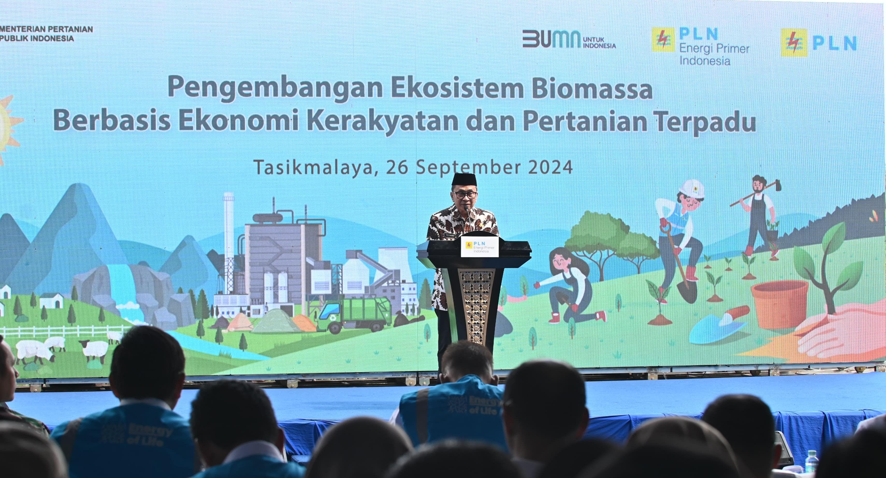 Pjs Bupati Tasikmalaya, Yedi Rahmat optimistis program pengembangan ekosistem biomassa berbasis ekonomi kerakyatan dan pertanian terpadu akan mendukung kemajuan wilayahnya.