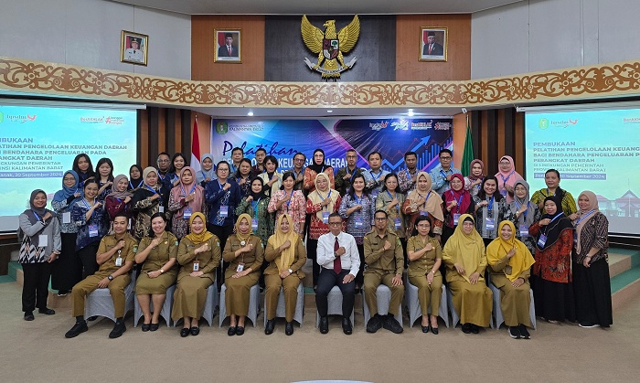 PELATIHAN: Pelatihan Pengelolaan Keuangan Daerah Bagi Bendahara Pengeluaran Pada Perangkat Daerah di lingkungan Pemprov Kalbar Tahun 2024, Senin (30/9).