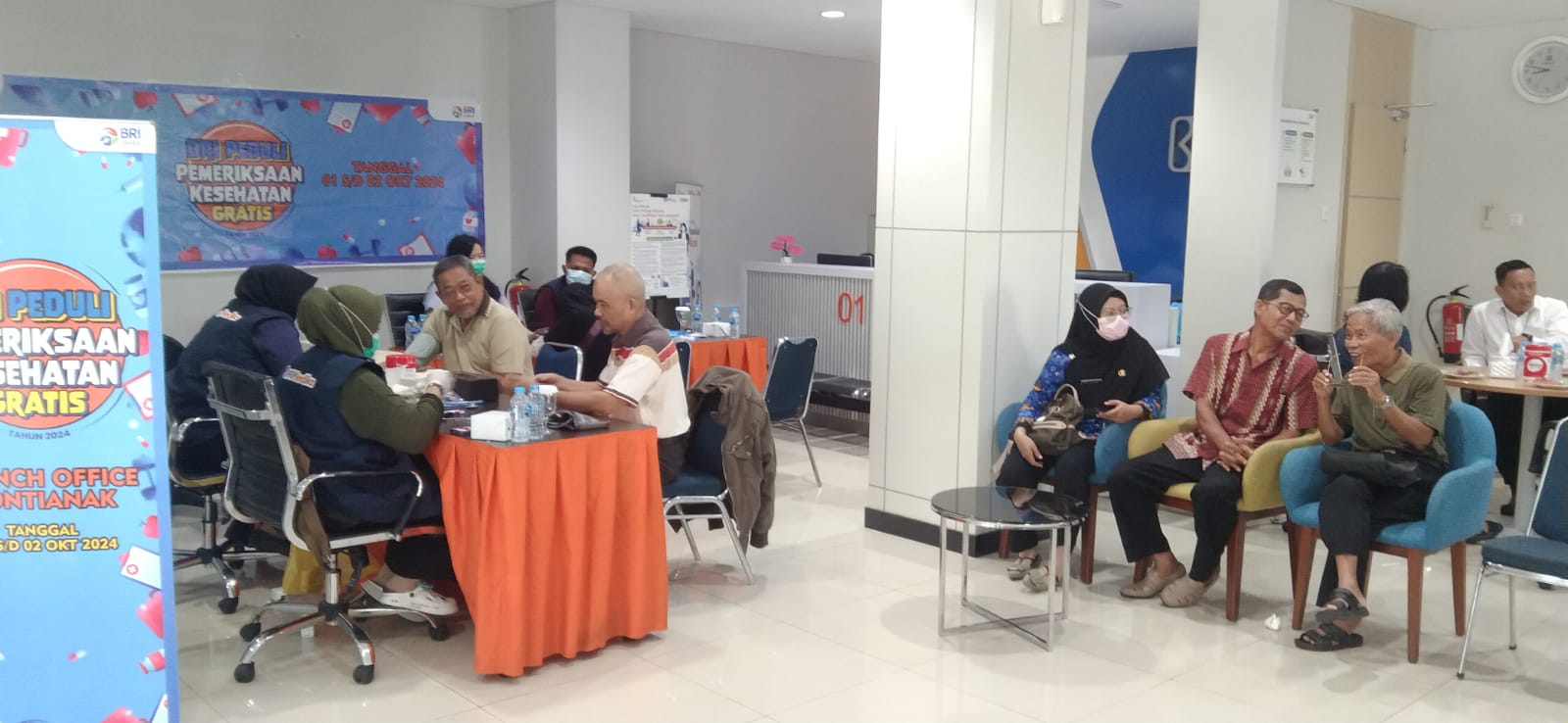 GRATIS: BRI saat menggelar program pemeriksaan kesehatan gratis.
