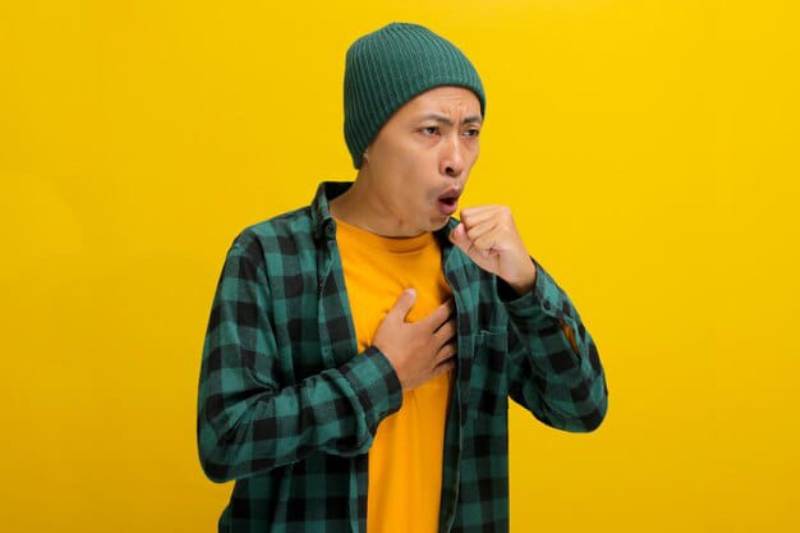 Ilustrasi batuk.