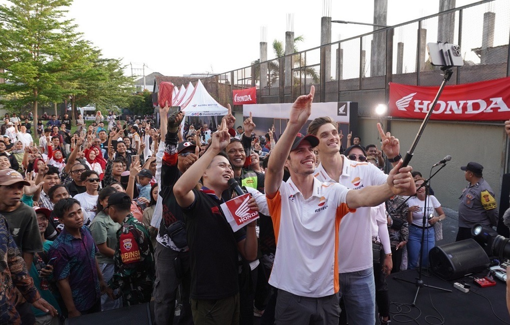 Aktivitas pecinta Honda PCX di Moto Gp Mandalika 2024.