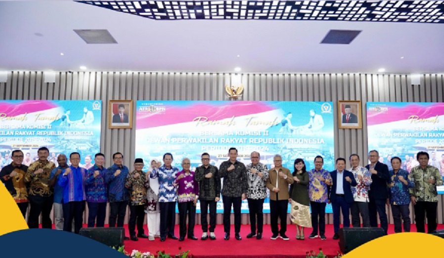 Ramah Tamah bersama Komisi II DPR RI Periode 2019-2024 di Kementerian ATR/BPN.