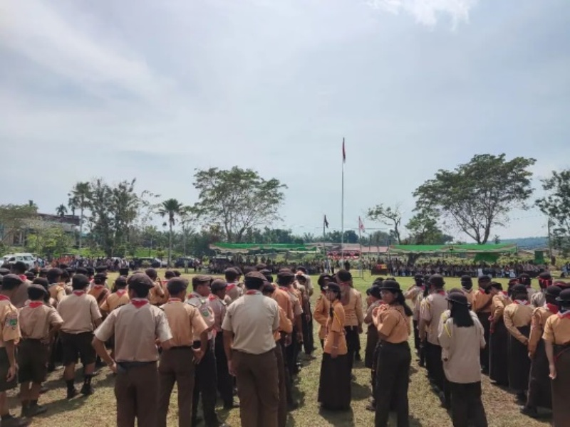 PRAMUKA: PTPN&nbsp;IV Regional V mendukung kegiatan&nbsp;perkemahan siswa-siswi SMP dan SMA se-Kabupaten Sanggau.