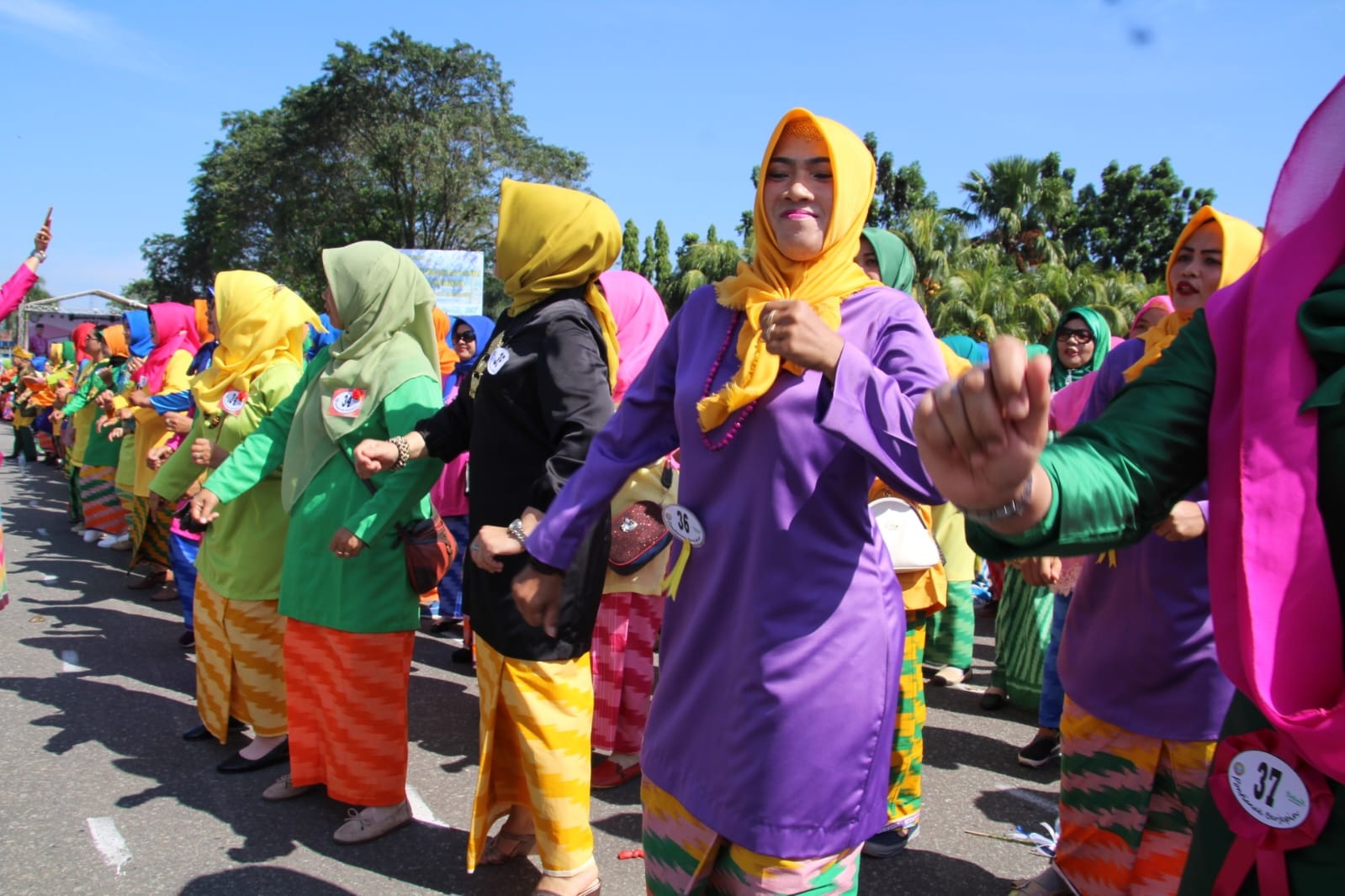 DIGELAR KEMBALI: Tarian jepin massal bakal digelar kembali pada 20 Oktober mendatang untuk memperingati hari jadi Kota Pontianak.