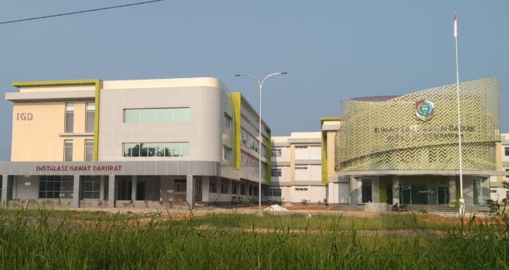 BARU : Gedung baru RSUD dr Rubini Mempawah.